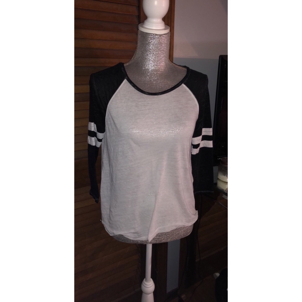black and white top